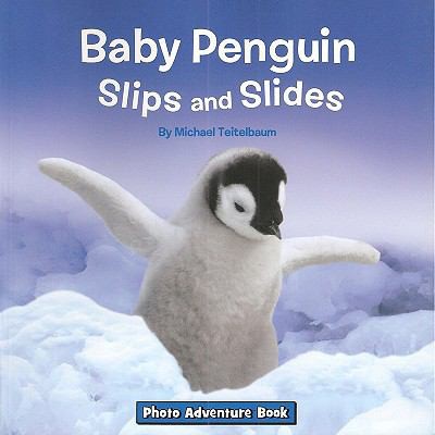 Baby penguin slips and slides 