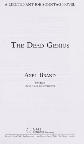 The dead genius : a Lieutenant Joe Sonntag novel 