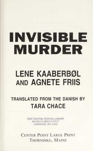 Invisible murder 