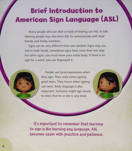 Signing in my world : sign language for kids 