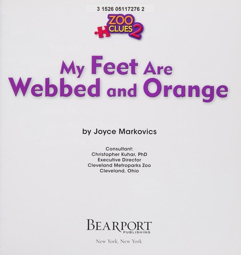 My feet are webbed and orange : Zoo clues 2 