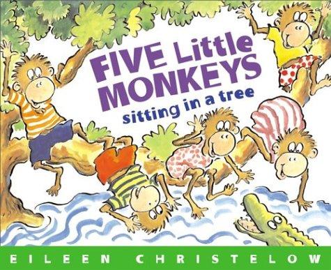 Five little monkeys sitting in a tree 