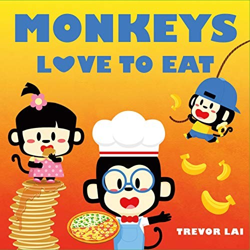 Monkeys love to eat 