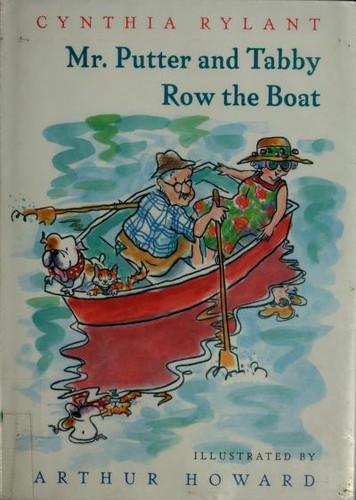 Mr. Putter and Tabby row the boat 