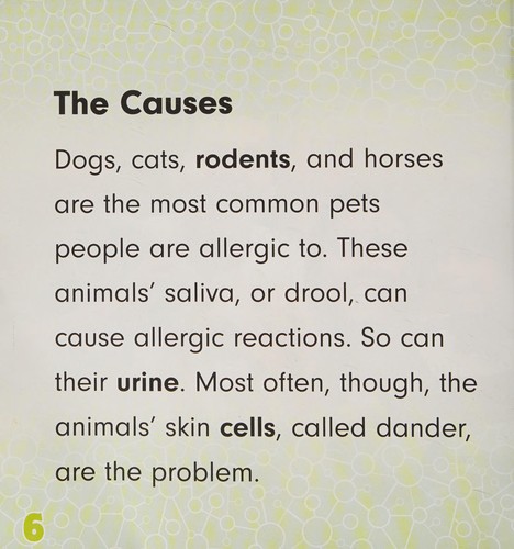 I'm allergic to pets 