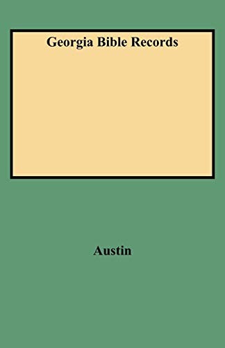 Georgia Bible records 