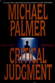 Critical judgment  Cover Image