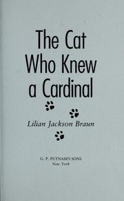 The cat who knew a cardinal  Cover Image