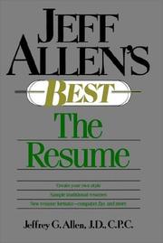 Jeff Allen's best. The resume  Cover Image