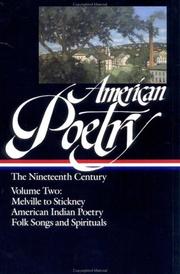 American poetry : the nineteenth century. Cover Image