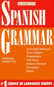 Spanish grammar  Cover Image