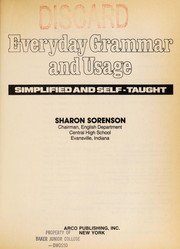 Everyday grammar and usage, simplified and self-taught Cover Image