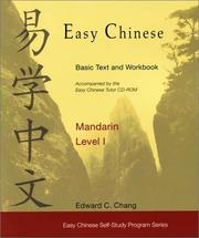 Easy Chinese : basic text and workbook, Mandarin level 1  Cover Image