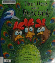 Three hens and a peacock  Cover Image