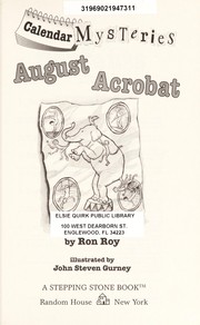 August acrobat  Cover Image