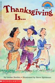 Thanksgiving is--  Cover Image