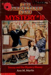 Stacey and the mystery money  Cover Image
