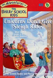 Unicorns don't give sleigh rides  Cover Image