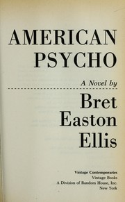 American psycho : a novel  Cover Image