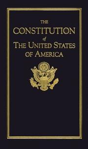 The constitution of the United States of America. Cover Image